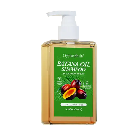 Gypsophila Batana Oil & Rosemary Gentle Hair Growth Shampoo - Botanical Treatment, Reduces Loss, Damage Repair, Daily Use, Soft Smooth Hair, Rosemary Extract Scalp Care, 10.14 fl oz, for Men & Women