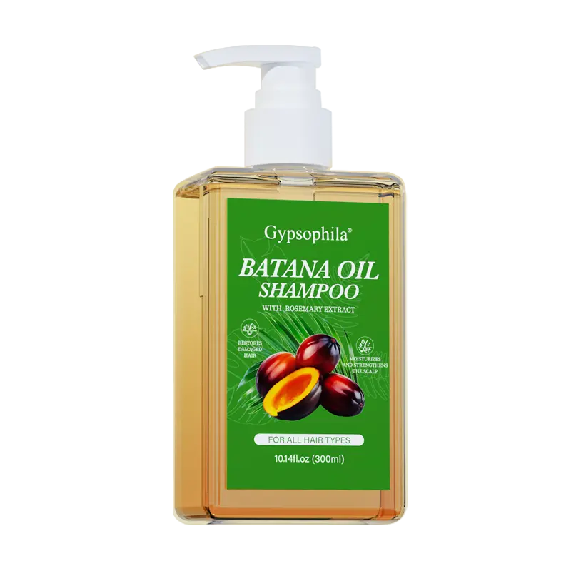 Gypsophila Natural Hair Cleanser with Batana Oil & Rosemary - Cleansing Anti-Hair Loss Formula for Volume & Daily Use for Men & Women, 10.14 fl oz, Natural Hair Shampoo