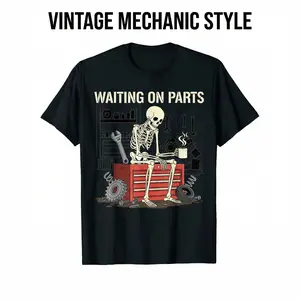 MoodTees Vintage Skull Graphic T-Shirt – Funny Retro Skeleton Print Tee, Cool Humor Streetwear Shirt, Casual Short Sleeve Crewneck, 100% Cotton, Soft Breathable Fabric, Comfortable Relaxed Fit, Perfect for Parties, Everyday Wear, Halloween, Gifts