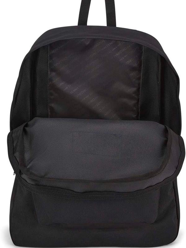 JanSport SuperBreak One Backpacks - Durable, Lightweight Bookbag with 1 Main Compartment, Front Utility Pocket with Built-in Organizer - Premium Backpack, Black