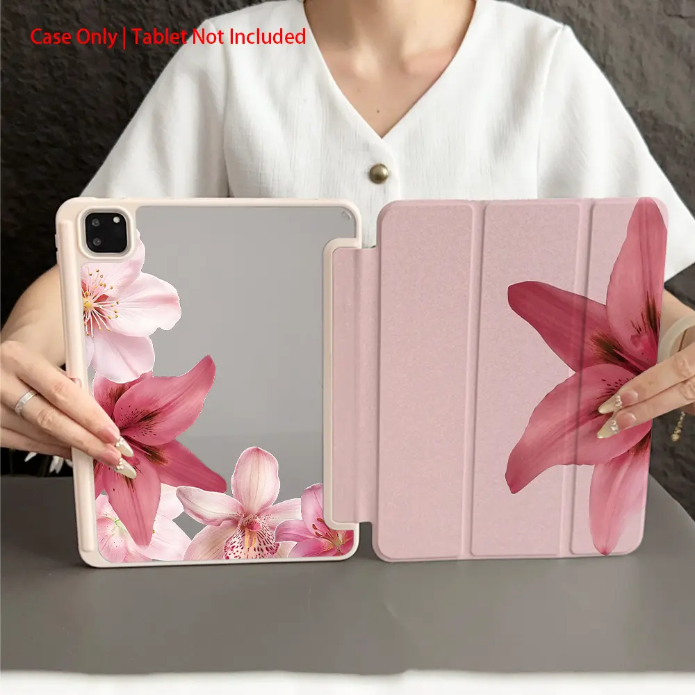 1 Piece Protective Folio Tablet Case, Tablet Cover, Tablet Casing with Pen Holder compatible with iPad 10.9/Pro11/10th/iPad7/8/iPad Air 4/5/iPad Pro/iPad Air 13(M3 2025)/iPad Air 11(M3 2025)/iPad 11(A16 2025), Auto Sleep/Wake Function/Tablet Accessories