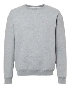 Jerzees C12MR Unisex Long Sleeve Pullover Rugged Sweatshirt, Casual Athletic Heather Fruit-Inspired Menswear Top, Cotton-Polyester-Spandex Blend Plain Design