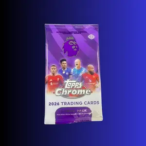 2026 Topps Chrome Premier League EPL Soccer Hobby Pack