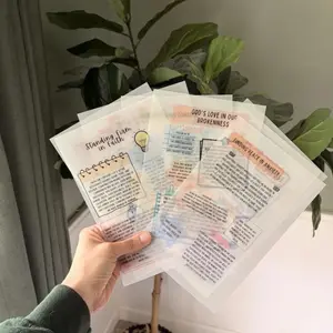 Trusting in God Vellum Bible Tip-Ins | Scripture Journaling Inserts (10 Pack)