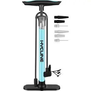 Bike Pump: Bicycle Tire Pump 160 PSI High Pressure - Air Pumps with Presta and Schrader Valve - Inflator for MTB BMX Tires, Balls, Balloons, Inflatables