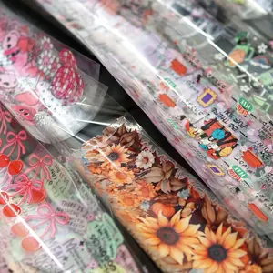 16oz Cup Wraps UVDTF with Vibrant Floral and Character Designs for Stylish Drink Presentation