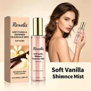 Women's Perfume, Vanilla Glitter Perfume Spray 100ML, Blended with Vanilla, Cherry, and Sandalwood Notes, Long-lasting Fragrance, Suitable for Daily Use and Special Occasions, Perfect Gift for Girlfriend/Mom/Birthday/Mother's Day