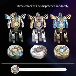 Finger Gyroscope Transforming Robot Mech Rotating Stress Relief Toy, Fun and Interactive Finger Spinner for Adults Party gifts