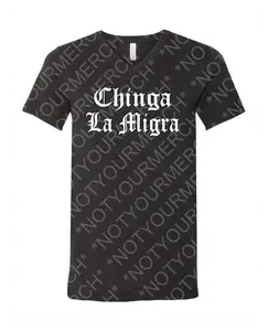 Chinga La Migra Bold Statement Tee – Old English Font | Anti-ICE Shirt | Latinx Pride | Political Protest Shirt | Unapologetic Activist Wear