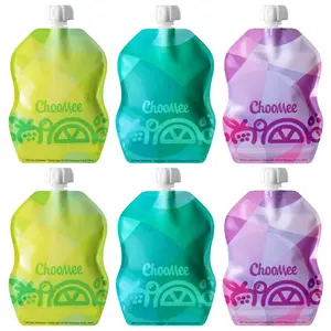 SnakPack Reusable Food Pouch - 6 CT | 8 oz TropiColor
