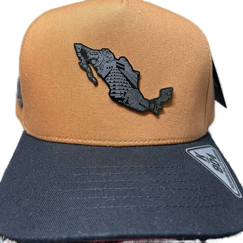Graphic Snapback Hat with Mexico Map Print for Men and Women, Adjustable Streetwear Style with Customizable Fit