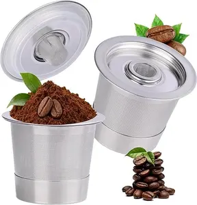 2 Pack Reusable K Cups for Keurig Coffee Pods, Stainless Steel Refillable K Cups for Keurig 1.0 | Reusable Coffee Pods Mental Eco-Friendly & BPA-Free