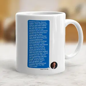 Shep Rose Text To Sienna Mug, Southern Charm Coffee Mug - scs14791
