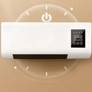 1400W Dual Mode Wall Mounted Air Conditioner Summer Gentle Natural Wind Winter Fast Warm Heating For Bedroom Office Living Room