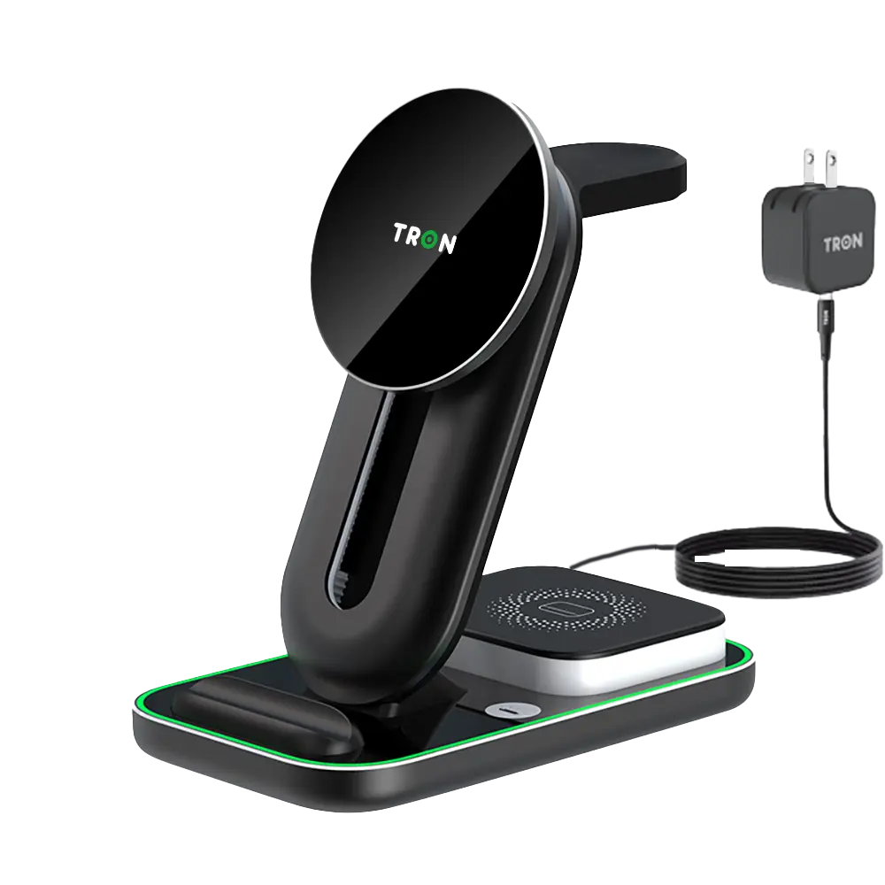 3-in-1 Magnetic Wireless Charger | Phone, Earbuds & Smartwatch | 18W