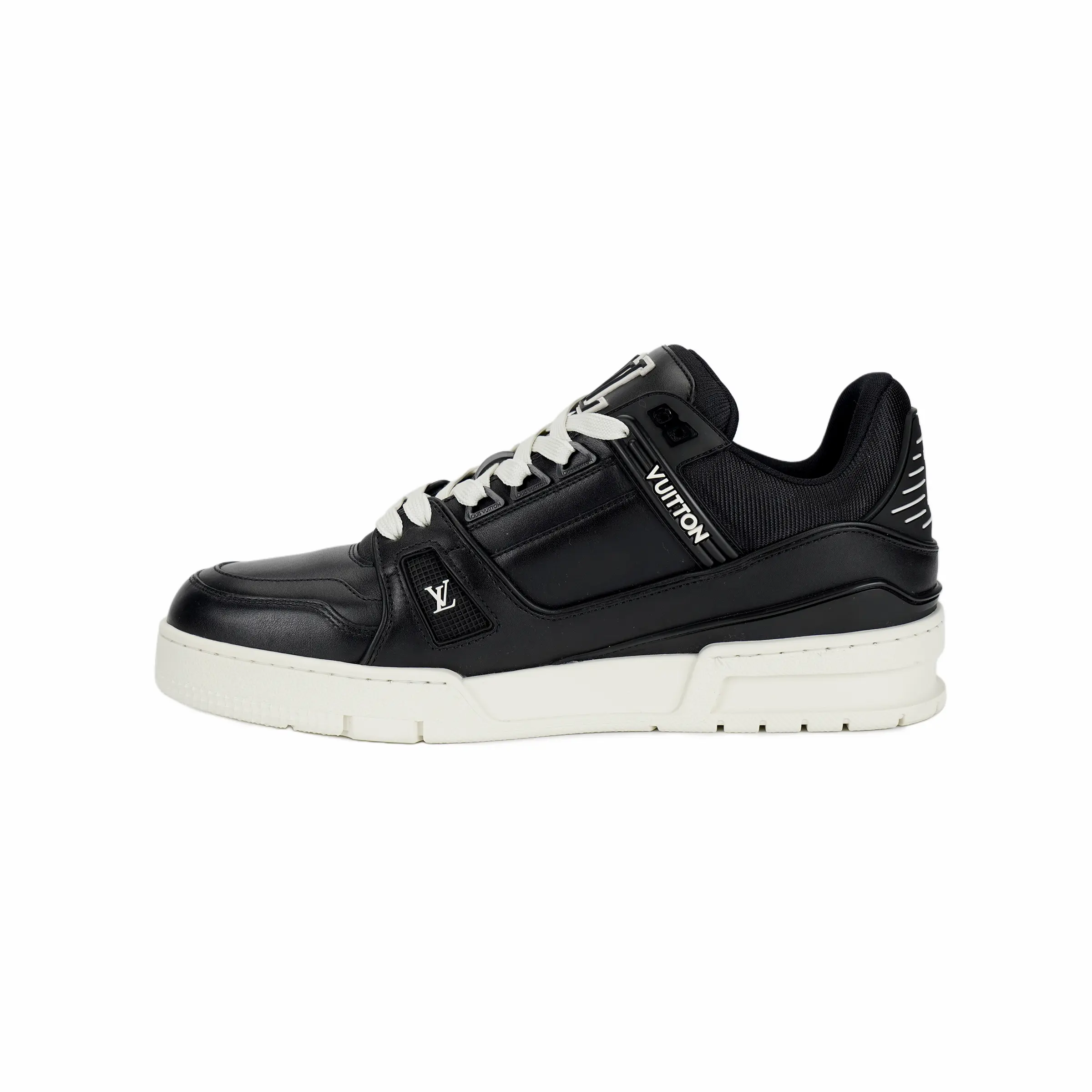 LOUIS VUITTON Men's Leather Low-Top Trainer - Round Toe, Lace-Up Closure, House White Official Casual Footwear - Maison Mihara Verifiable with Credentials & Global Authentication Support