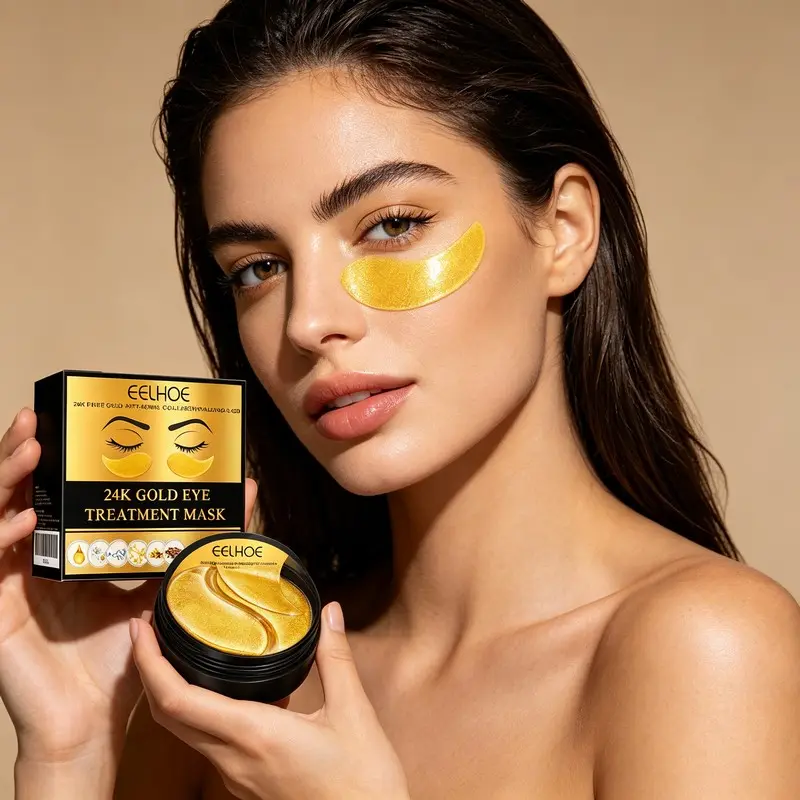 ELHOE Under Eye Patches (60PCS) - Hydrating Moisturizer Eye Masks for Dark Circle Treatment, Puffiness Relief, Firming, Lifting, Smooth Radiant Skin Care, Hydrate Fragrance Free Hydrogel Eye Patch