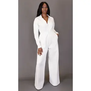 Every Day Sweat Jumpsuit - White