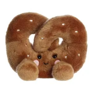 Palm Pals Adorable Twist Pretzel 5 inch Brown Mini Soft Plush Collectable Stuffed Animal
