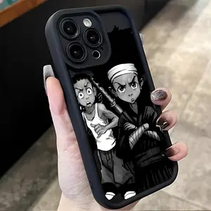 Cool H-Huey Freeman The B-Boondocks anime Phone Case Compatible with iPhone 17/16/15/14/13/12/11/Pro/ProMax/Plus/17Air/Xsmax/16E, for Samsung S25/S24/S23/S22, Shockproof Soft TPU Back Cover. Perfect for daily use, unique idea gift for christmas