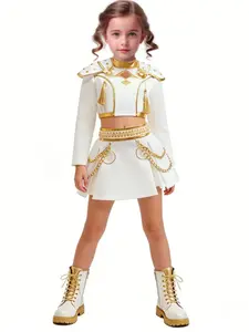 Women's Halloween Party Set, Short Jacket + Skirt, Fashionable & Stylish Design, Perfect for Women's Casual Wear