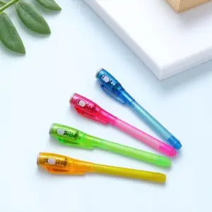 UV Invisible Pen for Kids, Safe Non-Toxic Fluorescent Ink with UV Light Reveal, Secret Message Writing Learning Tool, Glow in The Dark Doodle Toy, Creative Party Gift, Fun for Students & Group Games.