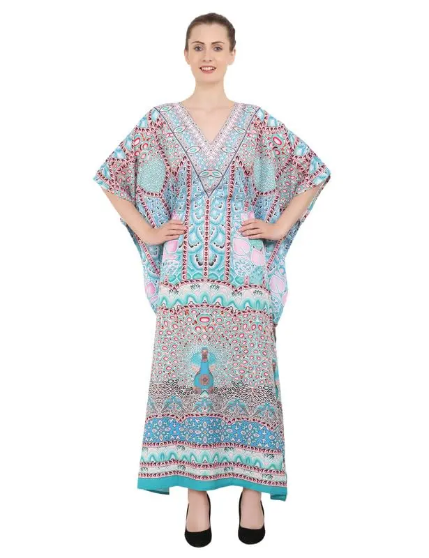 Miss Lavish London Women's Kaftan Suiting Teens to Adult in Regular to Plus Size - 147-TEAL 14-18