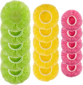 60Pcs Bowl Covers Reusable - Plastic Bowl Cover Elastic Fresh Keeping Bags Wrap Reusable Plastic Stretch Elastic Food Storage Covers Sourdough Baking Bread Proofing Rising（3 Sizes）