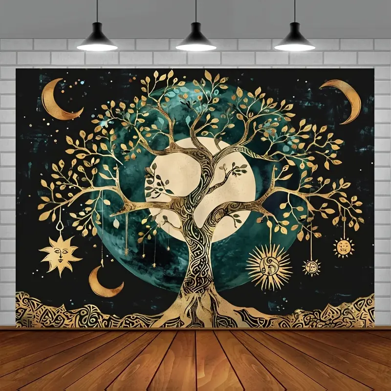 Vibrant Boho Mandala Tapestry -Design - Durable Party Decor Backdrop,Ideal for Indoor & Grand Wall Art, Table Banner & Photo Background Home Bedroom Decoration Flower