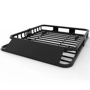 64" x 50" Roof Rack Cargo Basket – Heavy Duty Rooftop Carrier with Extension for SUVs & Trucks