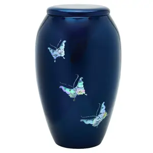 Blue Butterfly Adult Cremation Urn