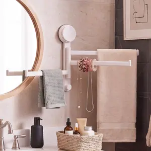Suction Cup Shelf Organizer – Strong Hold, No Drilling, Damage-Free Removal, Reusable Wall Storage for Bathroom Kitchen Closet