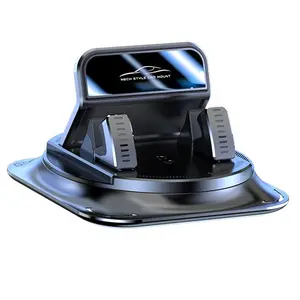 1PC 360 Degree Rotating Car Phone Mount, Car Cellphone Mount, Durable Abs Material, Silicone Anti-Slip Pad, Multi-Functional Dashboard Holder for Car Office Home Use