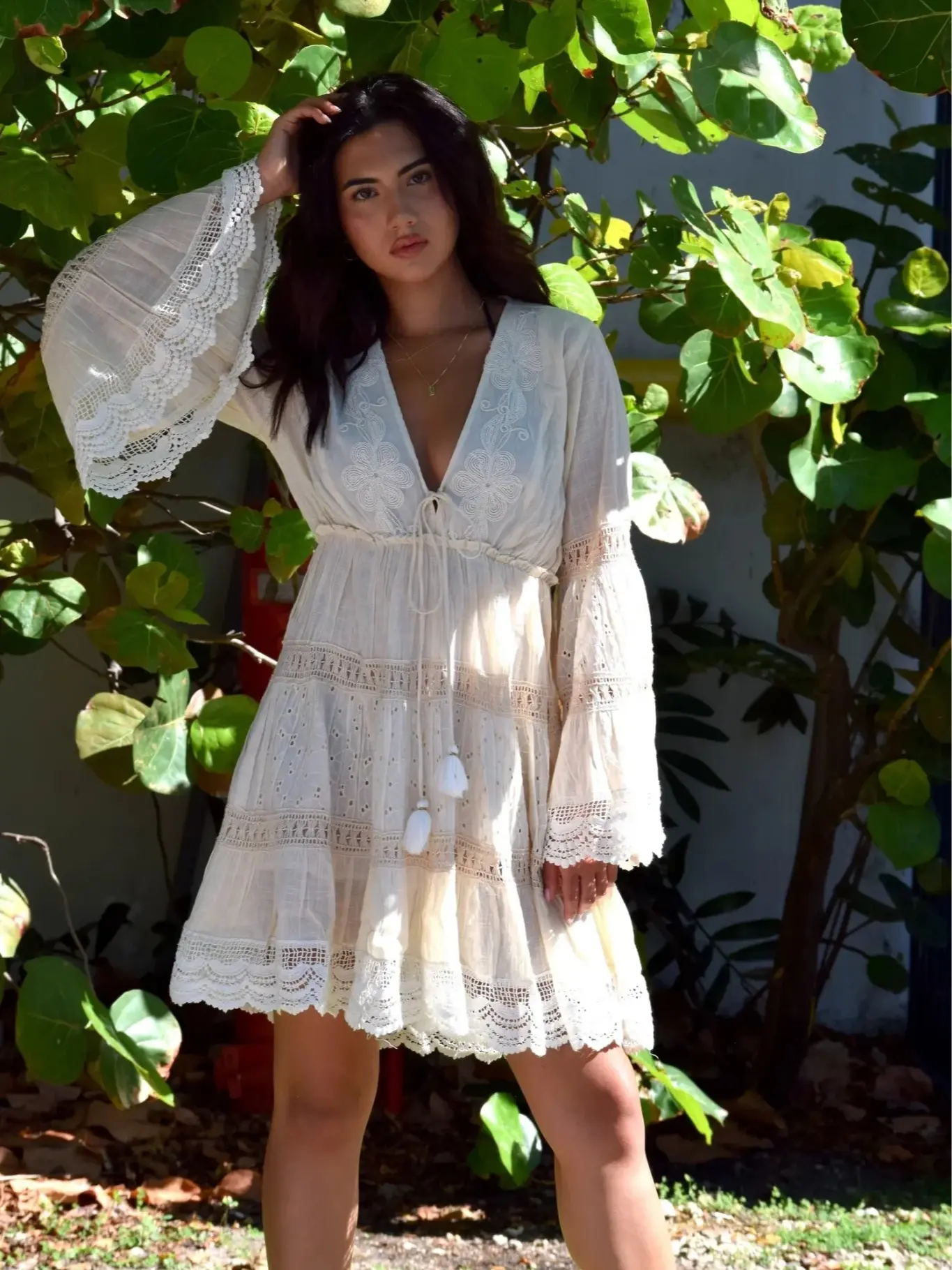 White Lotus Mini Dress