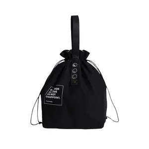 Multifunctional Insulated Lunch Bag, Foldable Large Capacity, Handheld & Drawstring Closure, Ideal for School, Office, Picnic, Travel