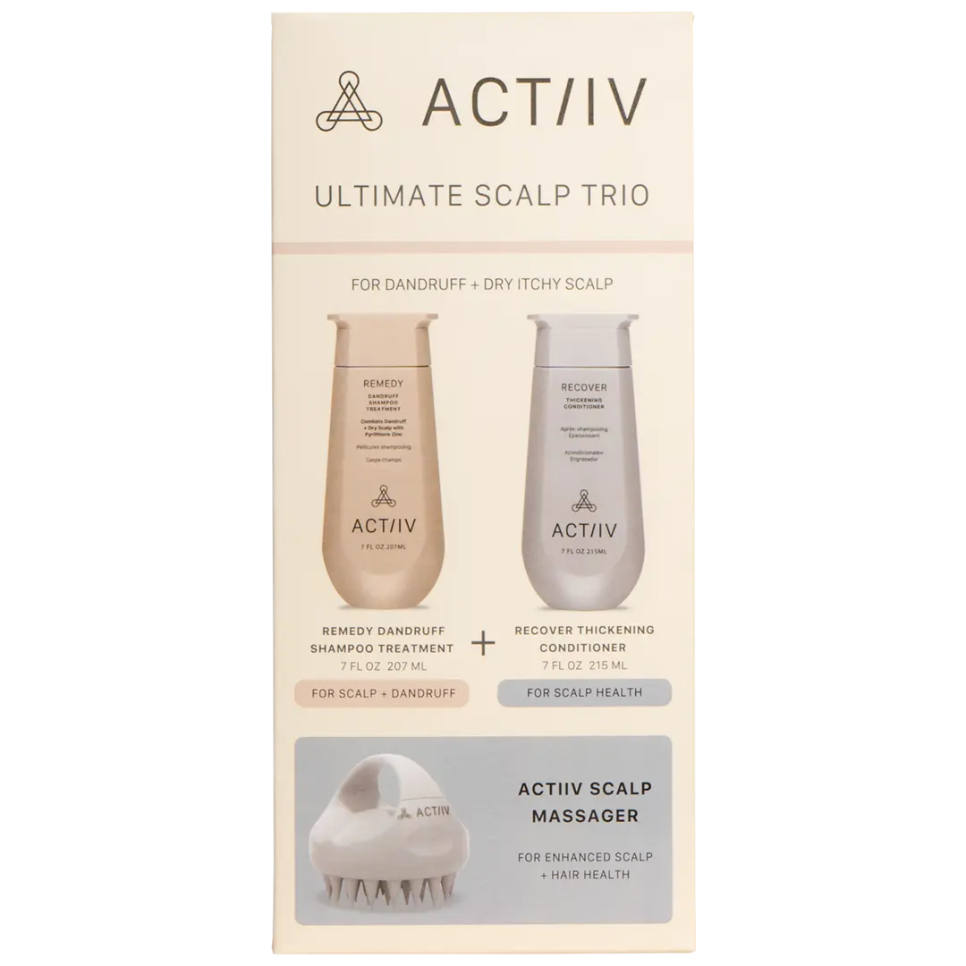 ACTIIV REMEDY ULTIMATE SCALP TRIO FOR DANDRUFF + DRY ITCHY SCALP Shampoo and Conditioner Haircare Kit