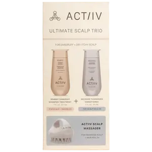 ACTIIV REMEDY ULTIMATE SCALP TRIO FOR DANDRUFF + DRY ITCHY SCALP Shampoo and Conditioner Haircare Kit