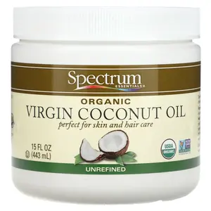 Spectrum Essentials Organic Virgin Coconut Oil, Unrefined , 15 fl oz (443 ml)