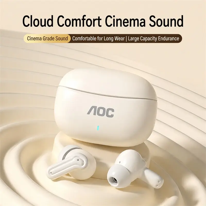 ACT2631-Bluetooth 6.0 Sleep Earbuds, Flat Invisible Wireless Headphones for Side Sleepers, Lightweight Noise Reduction Earphones, Comfortable All Night Sleeping & Travel Headset