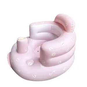 Inflatable Baby Seat Sofa, Learning Sit Chair, Infant Sitting Bath Bench, Portable & Easy to Use, Perfect for Babies' Development