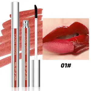 3PCS Peel Off Lip Liner Stain Set, Waterproof Transfer-Resistant Matte Lip Tint, Long Lasting Highly Pigmented Lip Makeup, Mother’s Day Gift