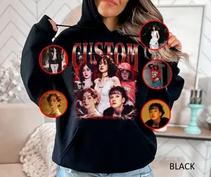 [HOODIE] Custom Bootleg Rap , Custom Face Shirt With Name, 90s Graphic Tee Style, Personalize Your Name, Gift For Him, For Her, Cotton Womenswear