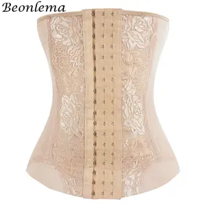 New styleMesh Embroidered Corset Body Shaper faja Waist Trainer Original Colombian Girdles For Belly Tightening Control Shapewear