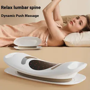 Electric lumbar traction device, multi-functional back traction device, lumbar stretcher with 3-level heating and vibrating massage function, full lumbar suspension technology, allowing free selection of lumbar height, fully stretching the lumbar spine