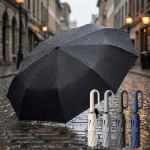 Compact Automatic Folding Umbrella - Windproof Waterproof Portable Pocket Sun Shade with Secure Buckle. Durable Travel-Ready Design for Outdoor, Home, and Daily Use. Unisex Auto Open Close Umbrella.
