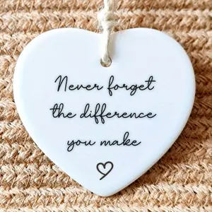 Motivational Hanging Decoration, Never Forget Your Impact, Inspirational Quote Wall Art, Perfect Gift for Encouragement & Support, Room Decor Inspirational