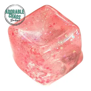 Slow Rising Cube Squishy Toy - Pink