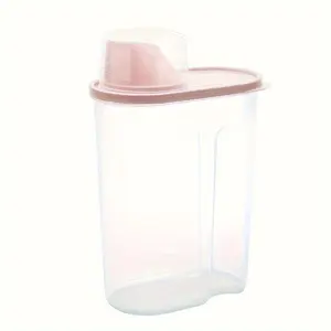 Multifunctional Large Capacity Dog Food Storage Bucket, Transparent Visible, Durable, Ideal for Kitchen & Outdoor Dry/wet Food