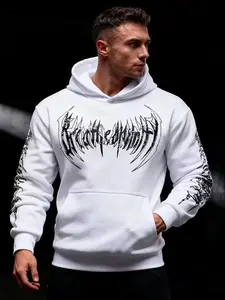 Gothic Angel Wing & Thorn Print Hoodie | Y2K Streetwear Oversized Hoodie | Dark Aesthetic Streetwear