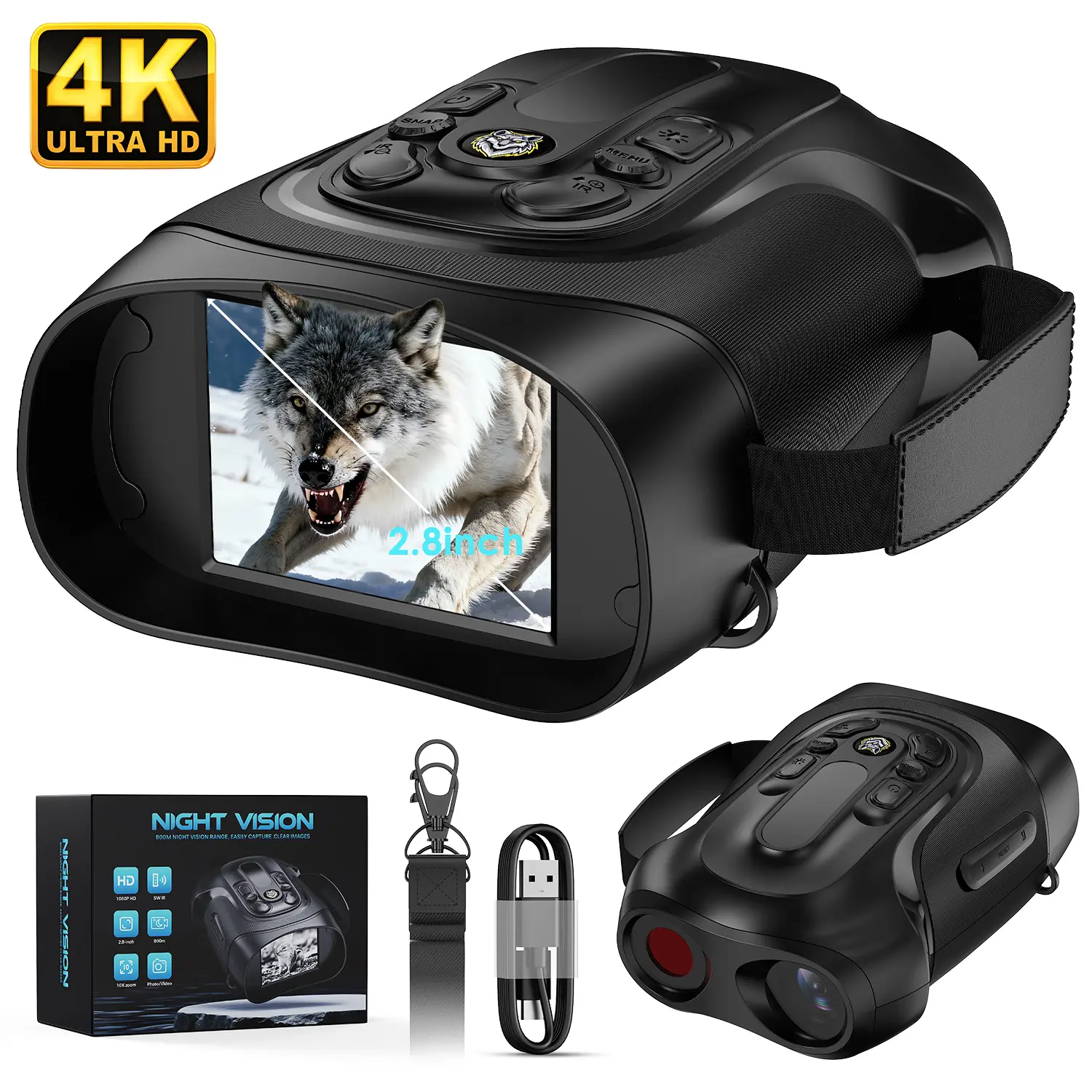 MINENER Night Vision Binoculars , Rechargeable, Cool Tech Gadgets for Camping/Boating, Camera Hight Definition Digital Electronic Gifts - Best Gifts for Men/Dad/Husband，summerwins